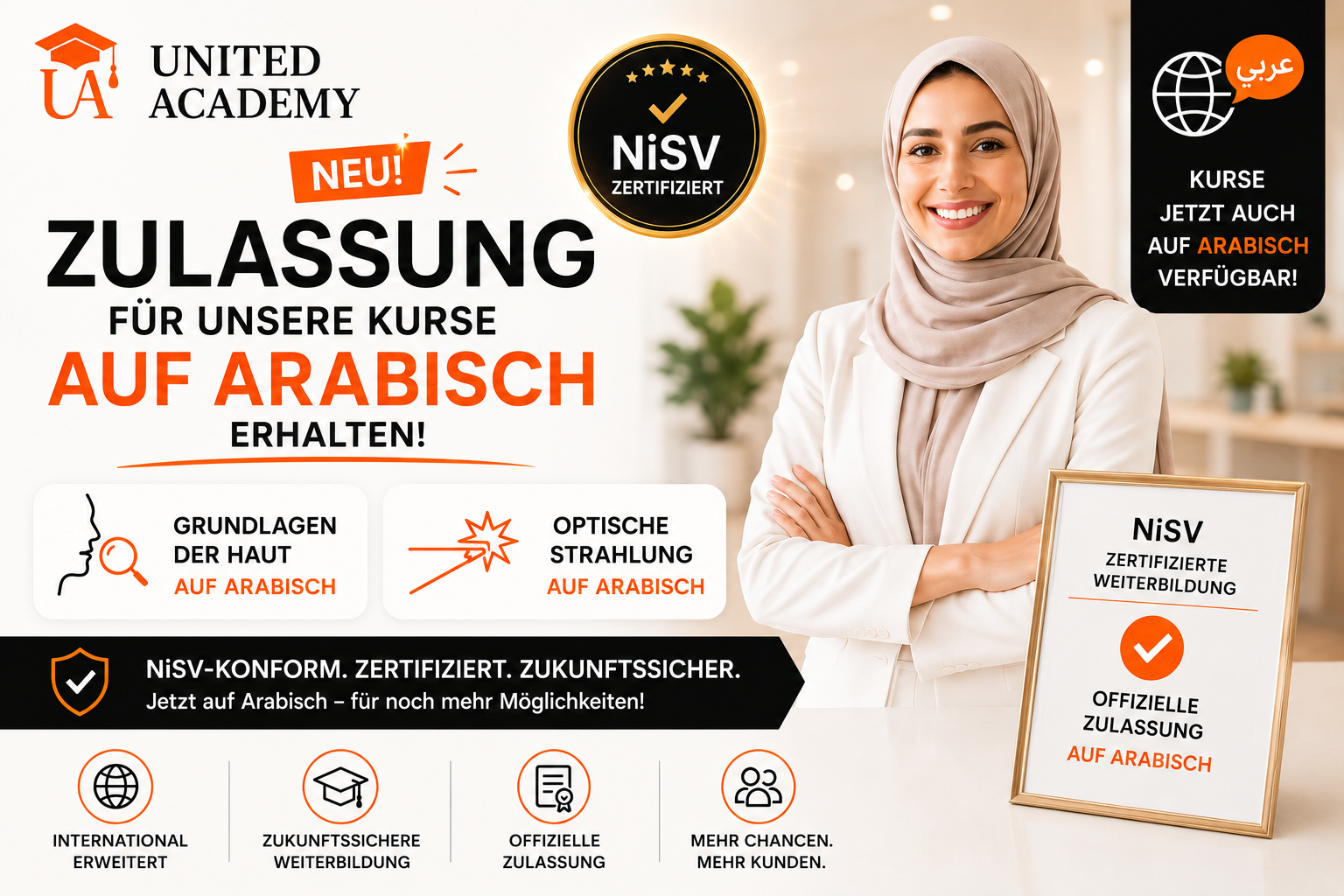 United Academy erhält Zulassung für NiSV-Schulungen auf Arabisch