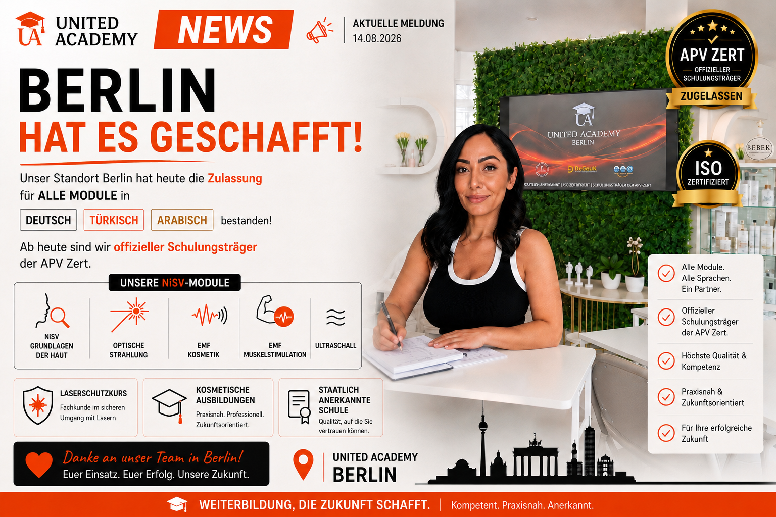 Berlin hat es geschafft – United Academy Berlin ist offiziell zugelassen