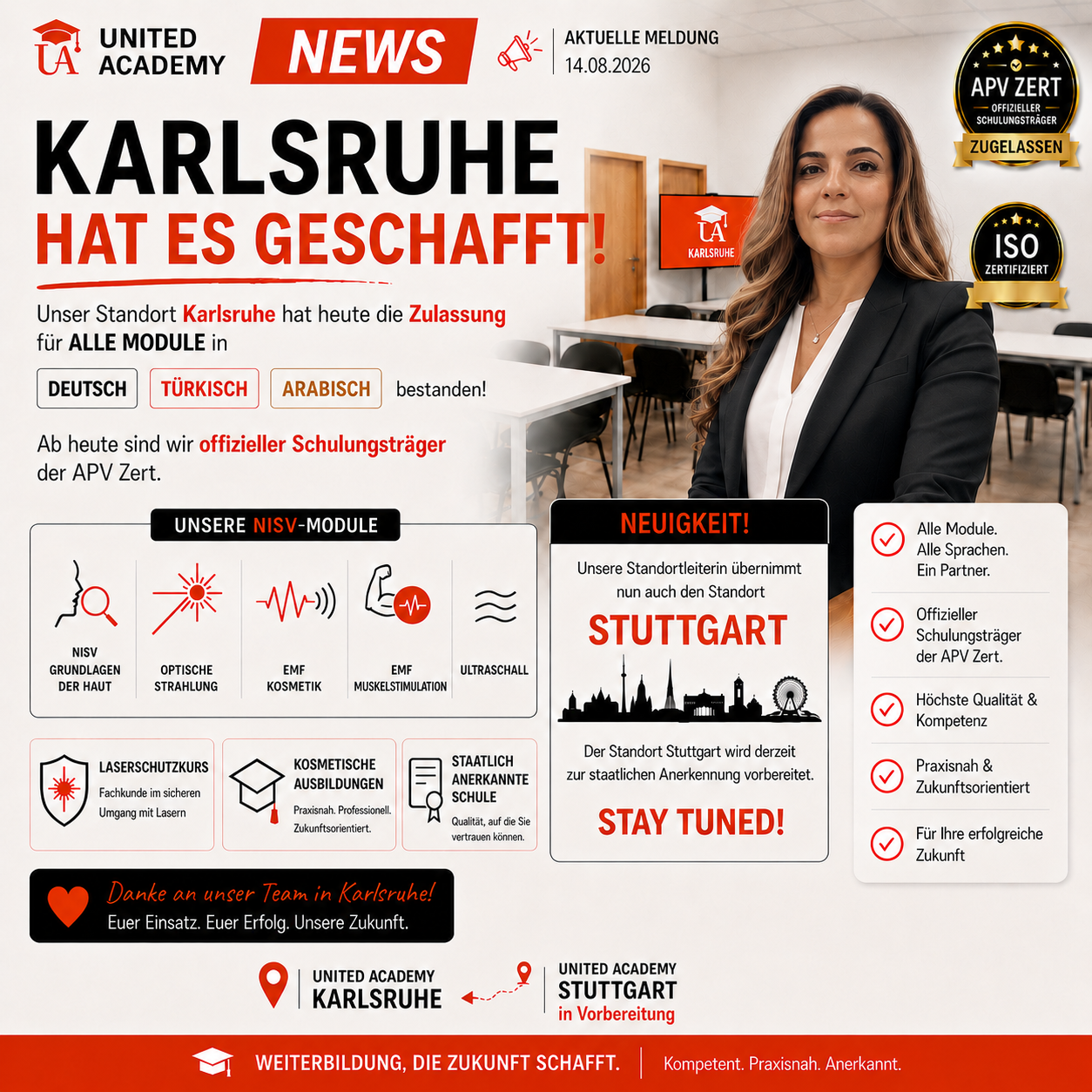 KARLSRUHE HAT ES GESCHAFFT – und der nächste Standort ist bereits in Vorbereitung